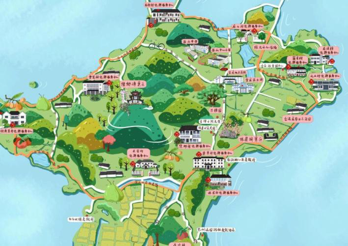 成县手绘地图旅游的独特视角